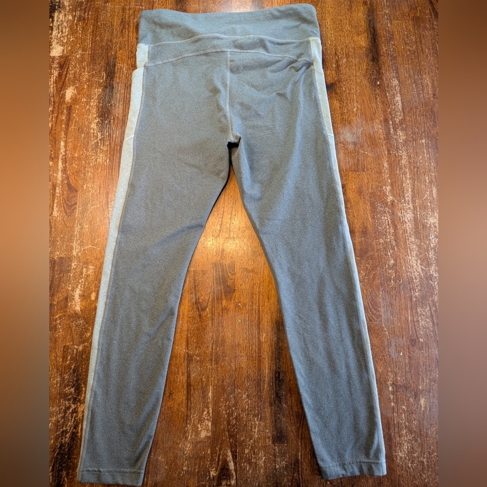 Lands' End Leggings Womens Large Gray Fitness Gym Hiking Lounge Casual Pants - Picture 4 of 8